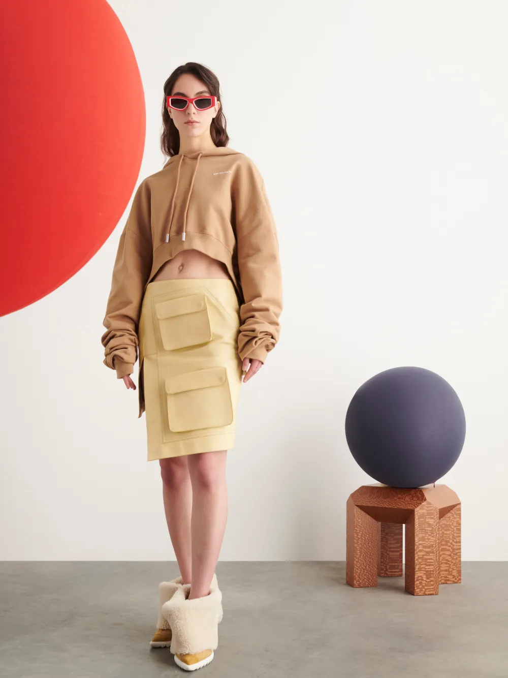 Off White ZigZag Zariya Skirt Only Off White main image 1