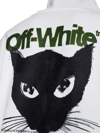 Black and white cat hoodie online