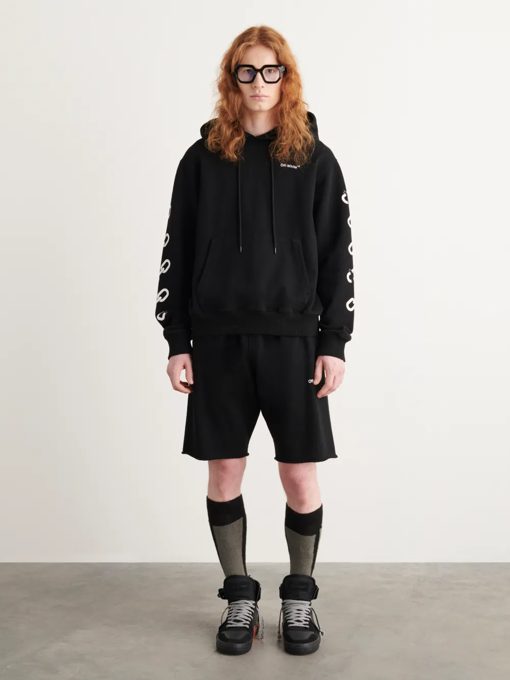 Black hoodie sales off white