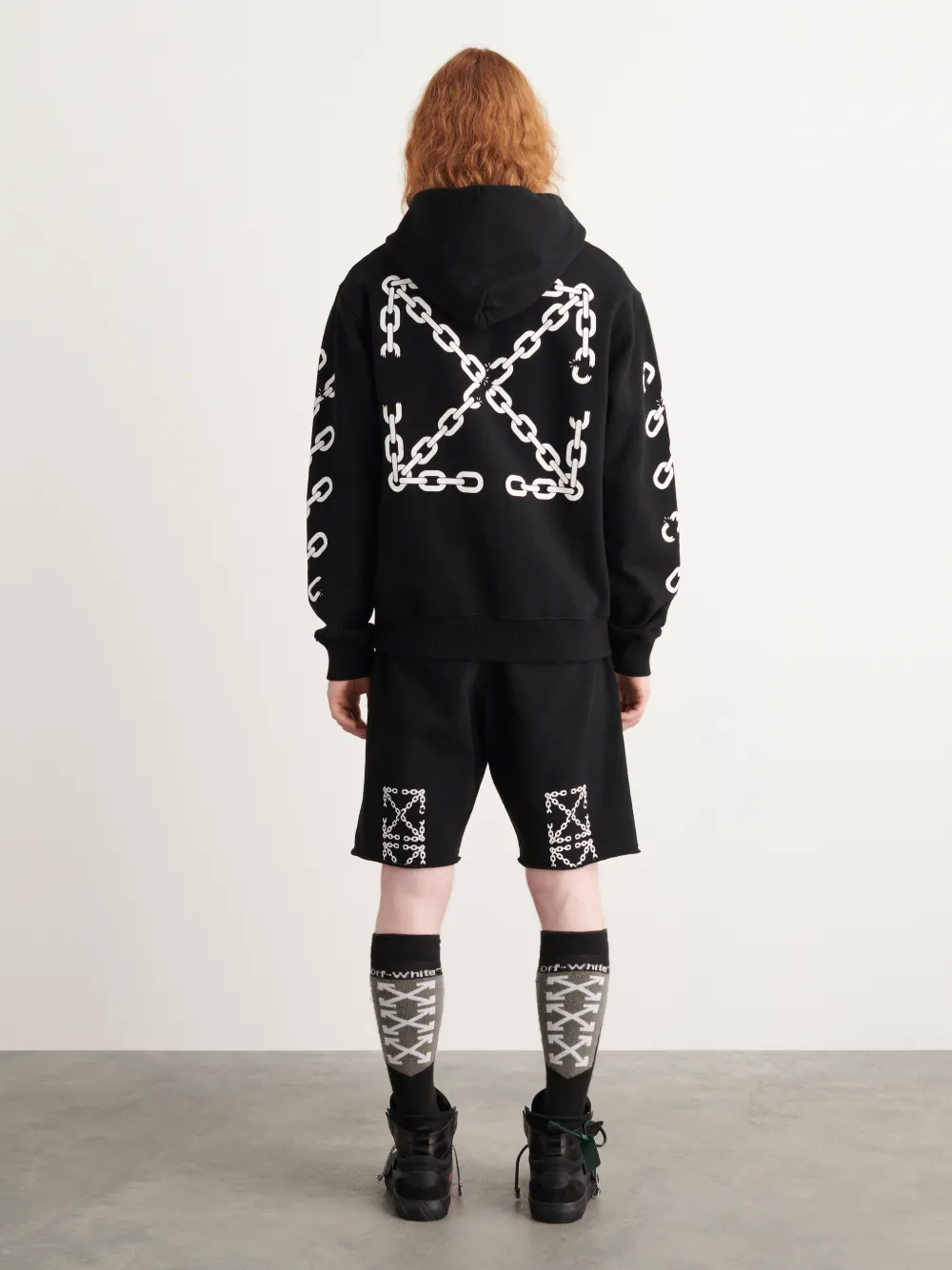 CHAIN ARROW SLIM HOODIE in black | Off-White™ Official EC