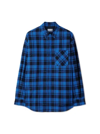 Off white outlet blue check shirt