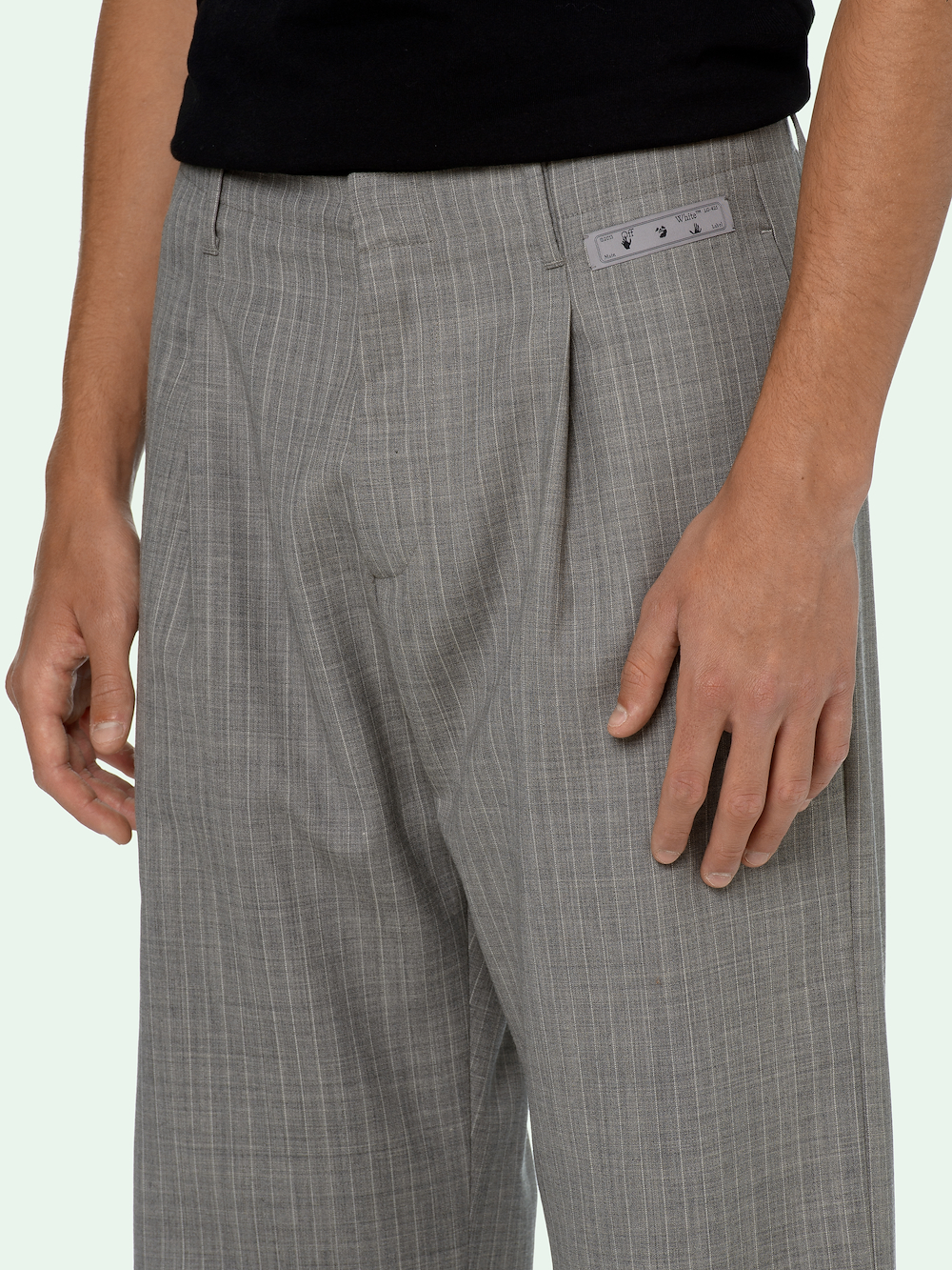 black check formal pants