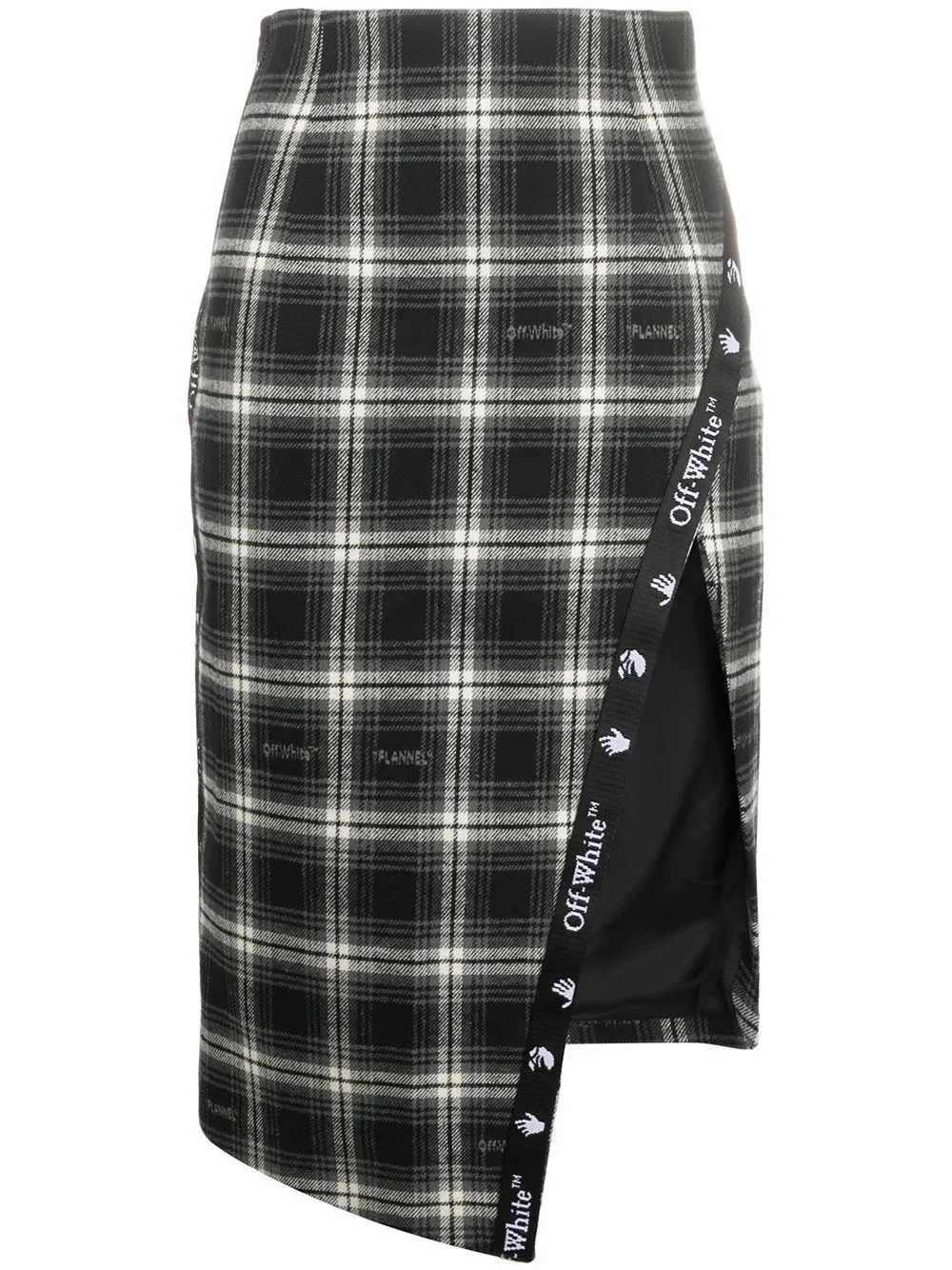 asymmetrical pencil skirt