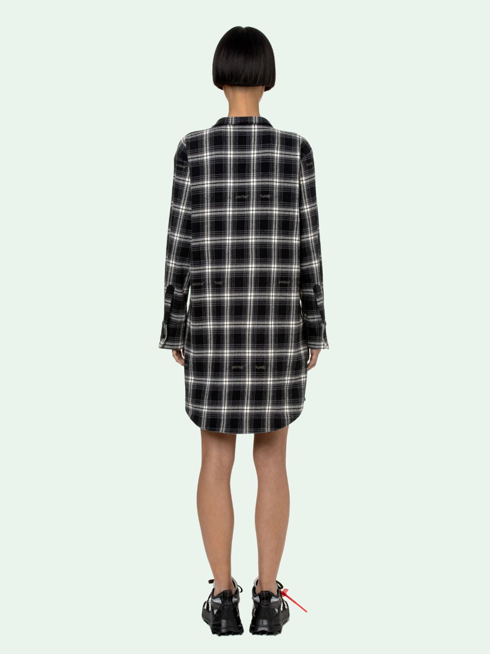 CHECKED COULISSE DRESS