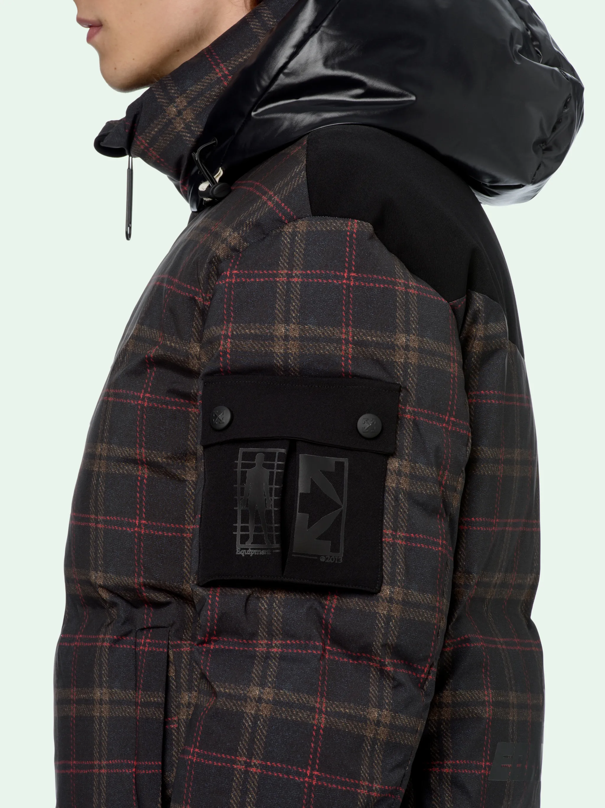 CHECKED SKI PUFFER JACKET - Off-Whiteâ¢ Official Site