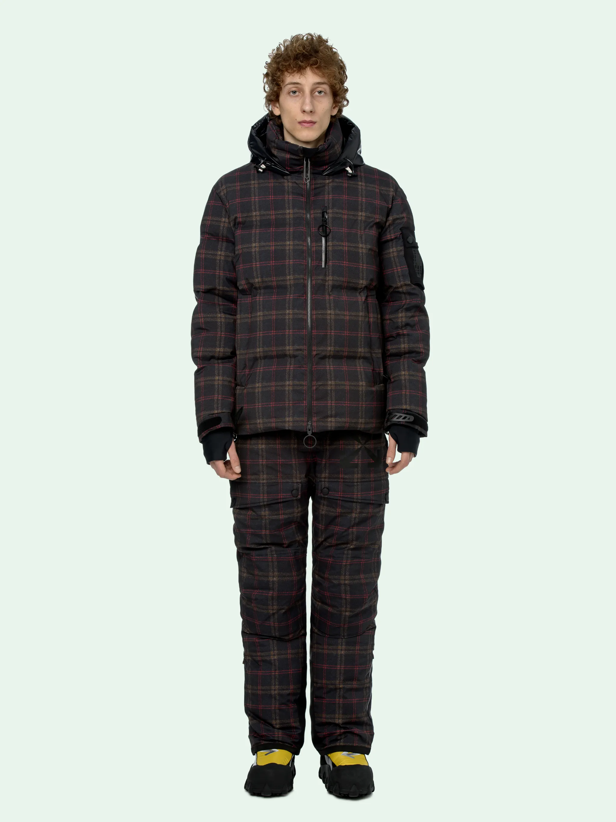 CHECKED SKI PUFFER JACKET - Off-Whiteâ¢ Official Site
