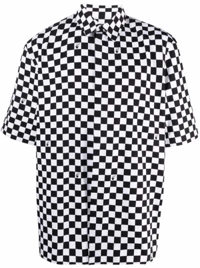 checkerboard pattern shirt