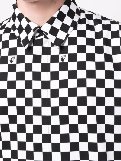 checkerboard pattern shirt