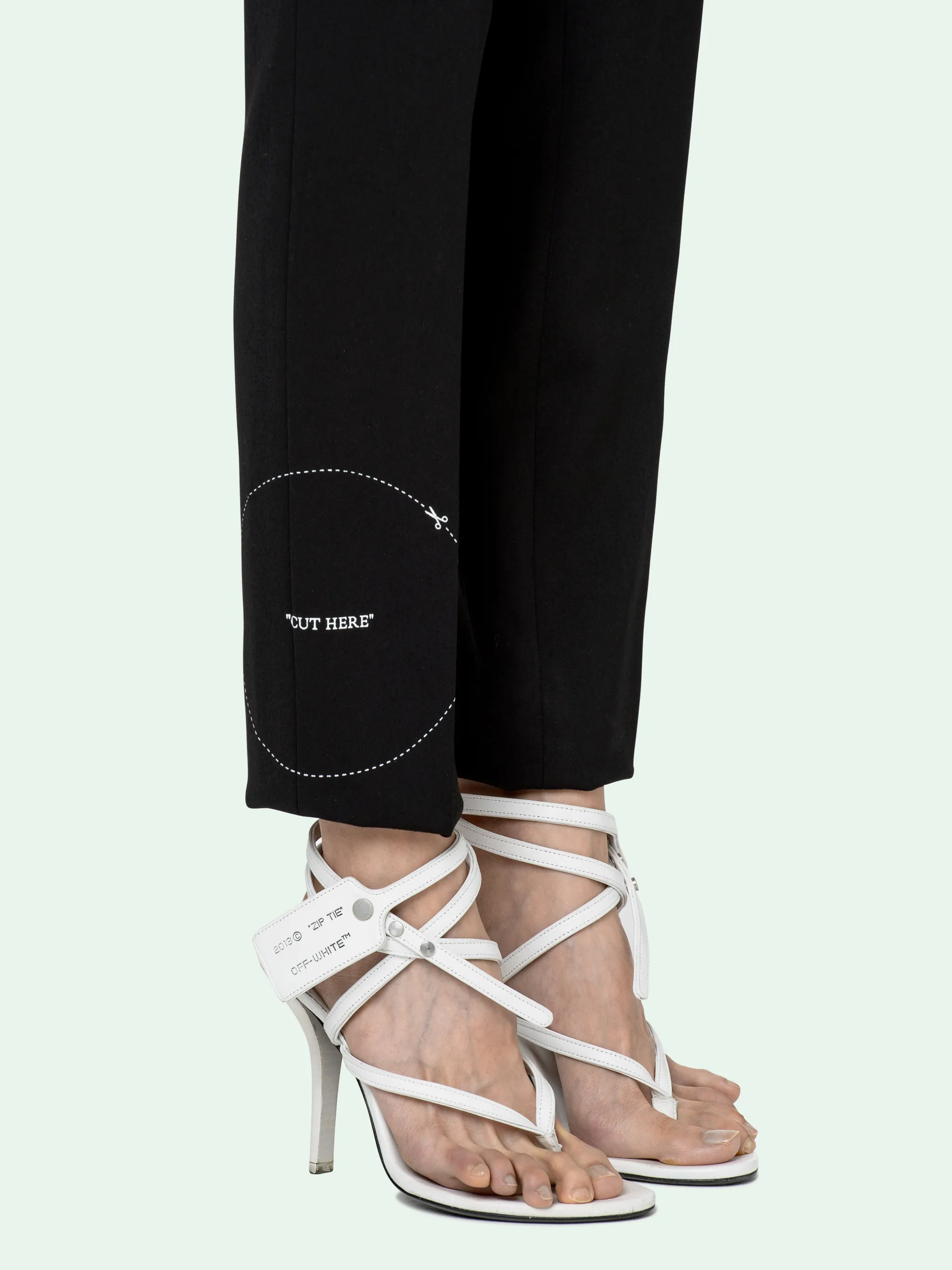 off white cigarette pants