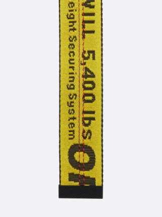 Off White Belt Classic Yellow Bold outlet Text