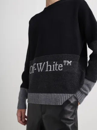 off white grey sweater