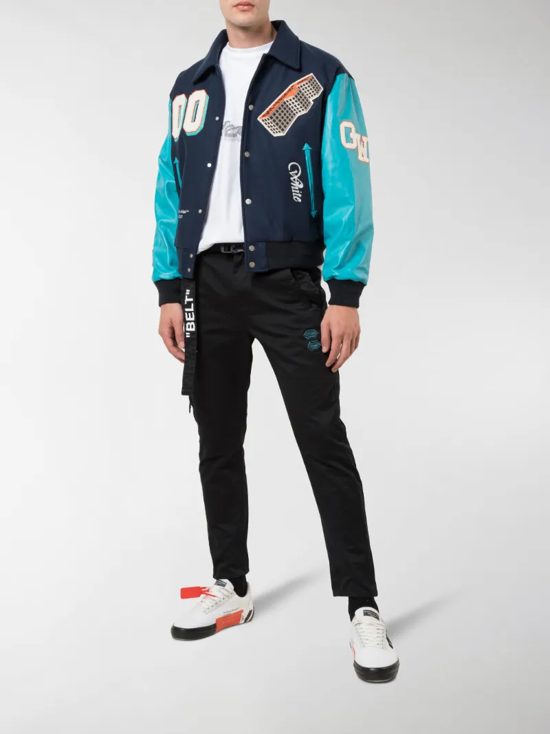 color block bomber jacket