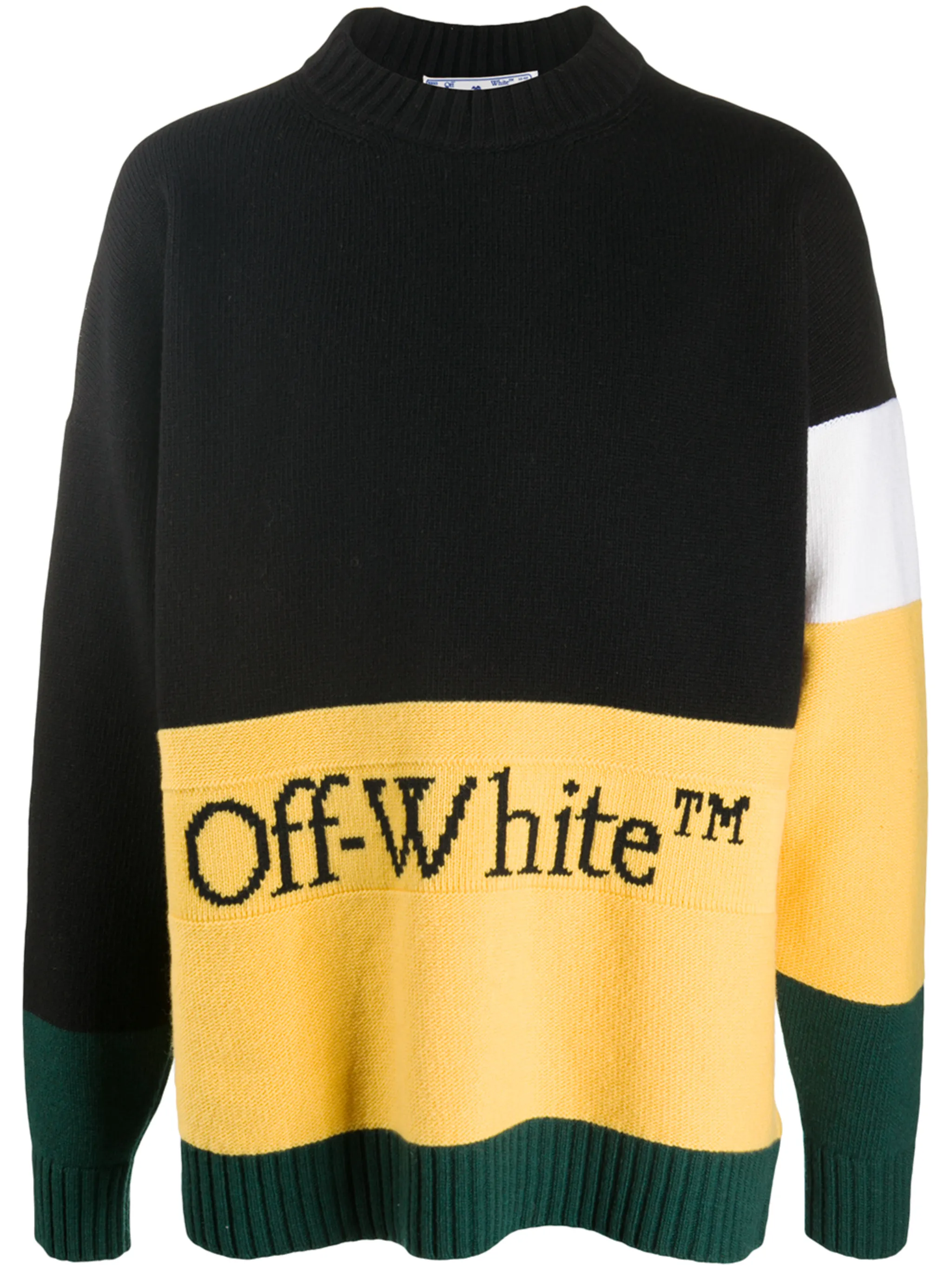 Off-White colour-block logo detail jumper | Eraldo.com US