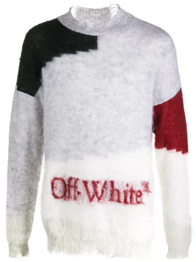 off white grey jumper