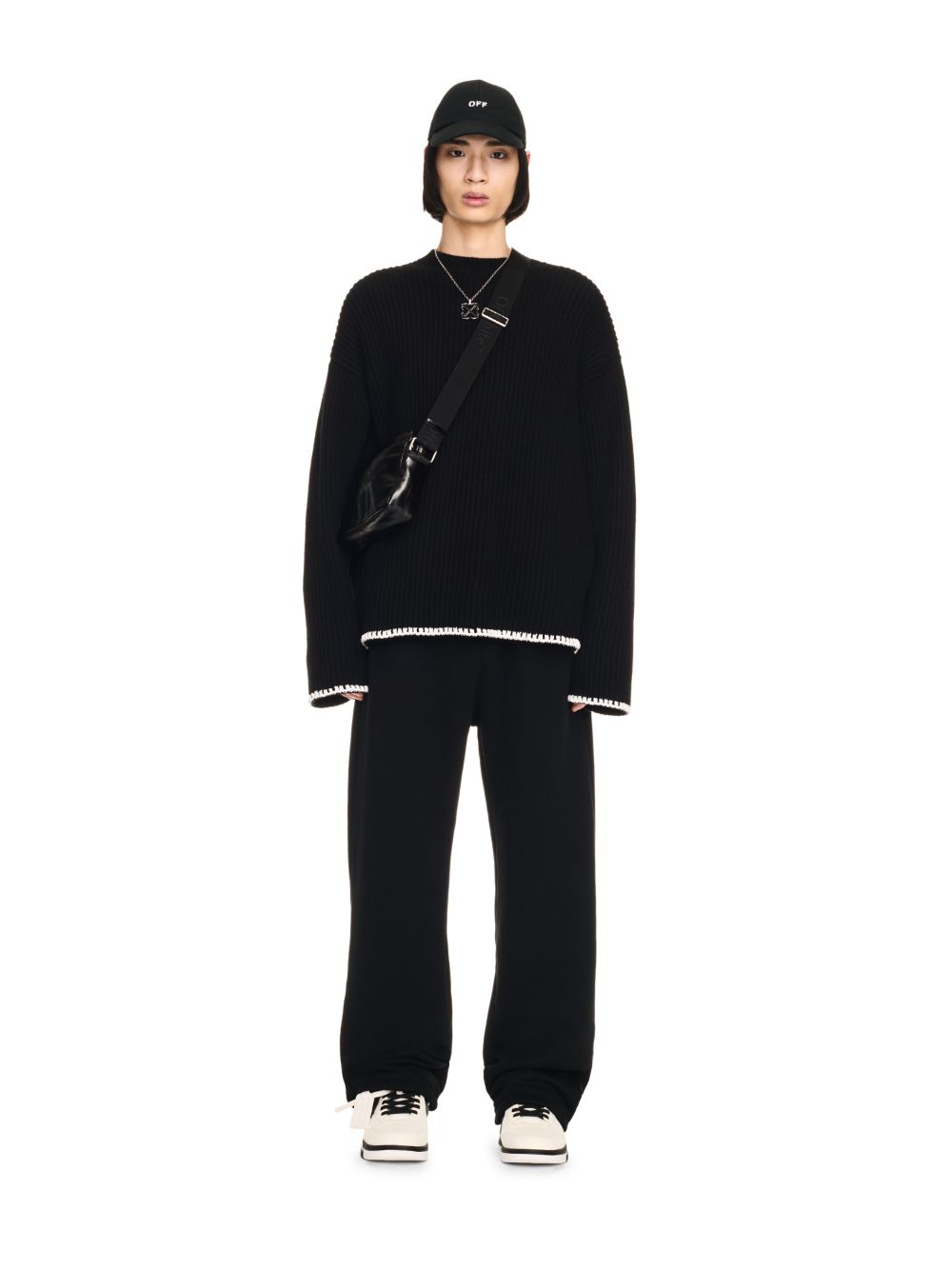 CONTRAST TRIM KNIT TURTLENECK on Sale - Off-White™ Official GB