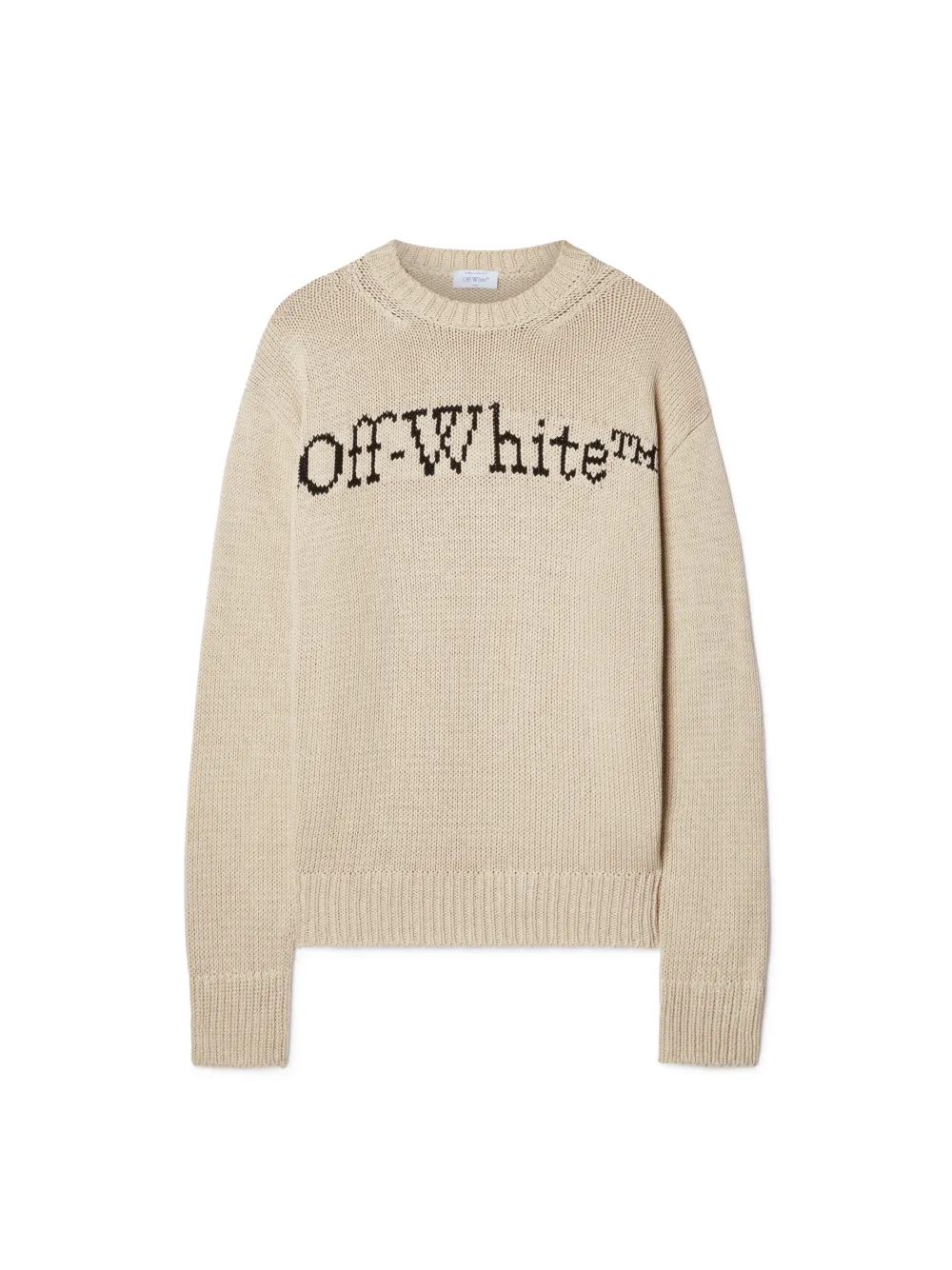 CREAM BIG BOOKISH KNIT SWEATER
