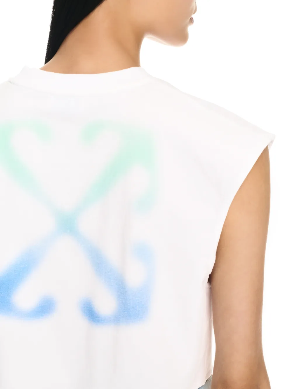 Bellona Openwork Crop Top - Off White