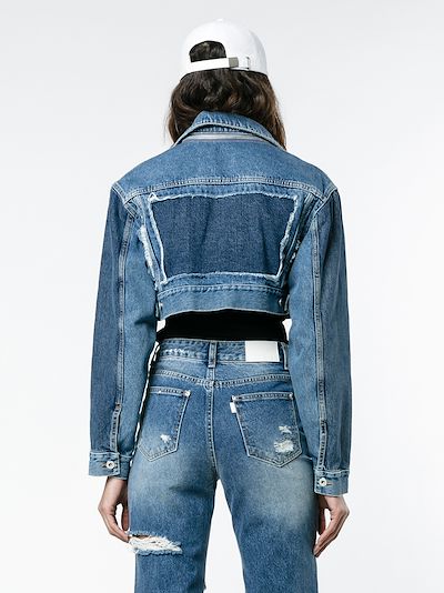 off white cropped denim jacket