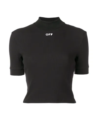 off white cropped t shirt