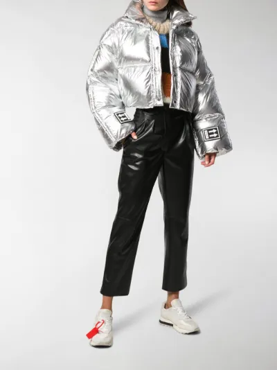 off white silver jacket