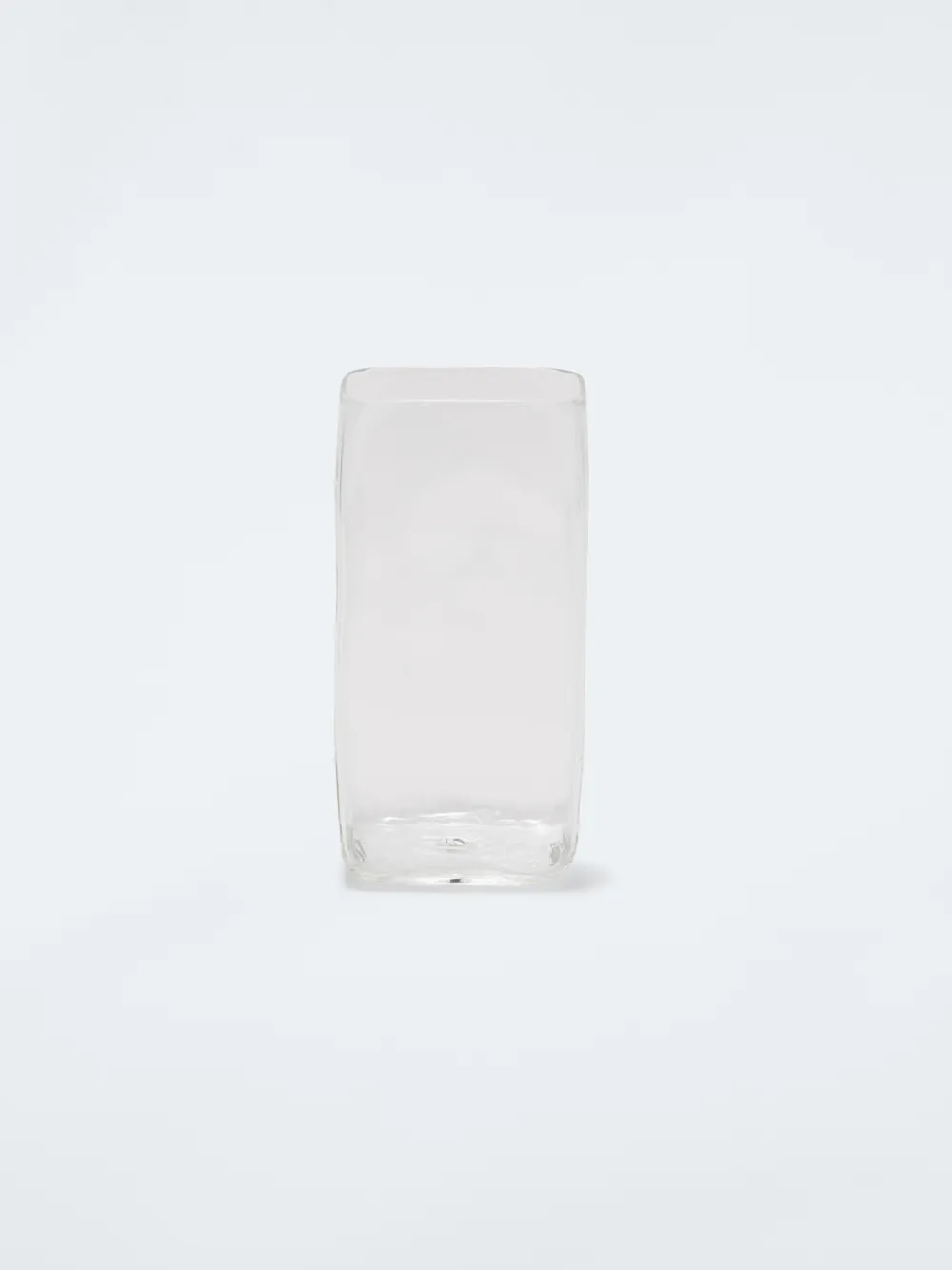 Crumple Logo Glass Vase