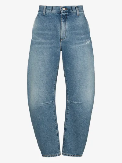 curved leg jeans
