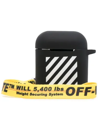 Custodia per AirPods con dettaglio a righe | Off-White | Eraldo.com