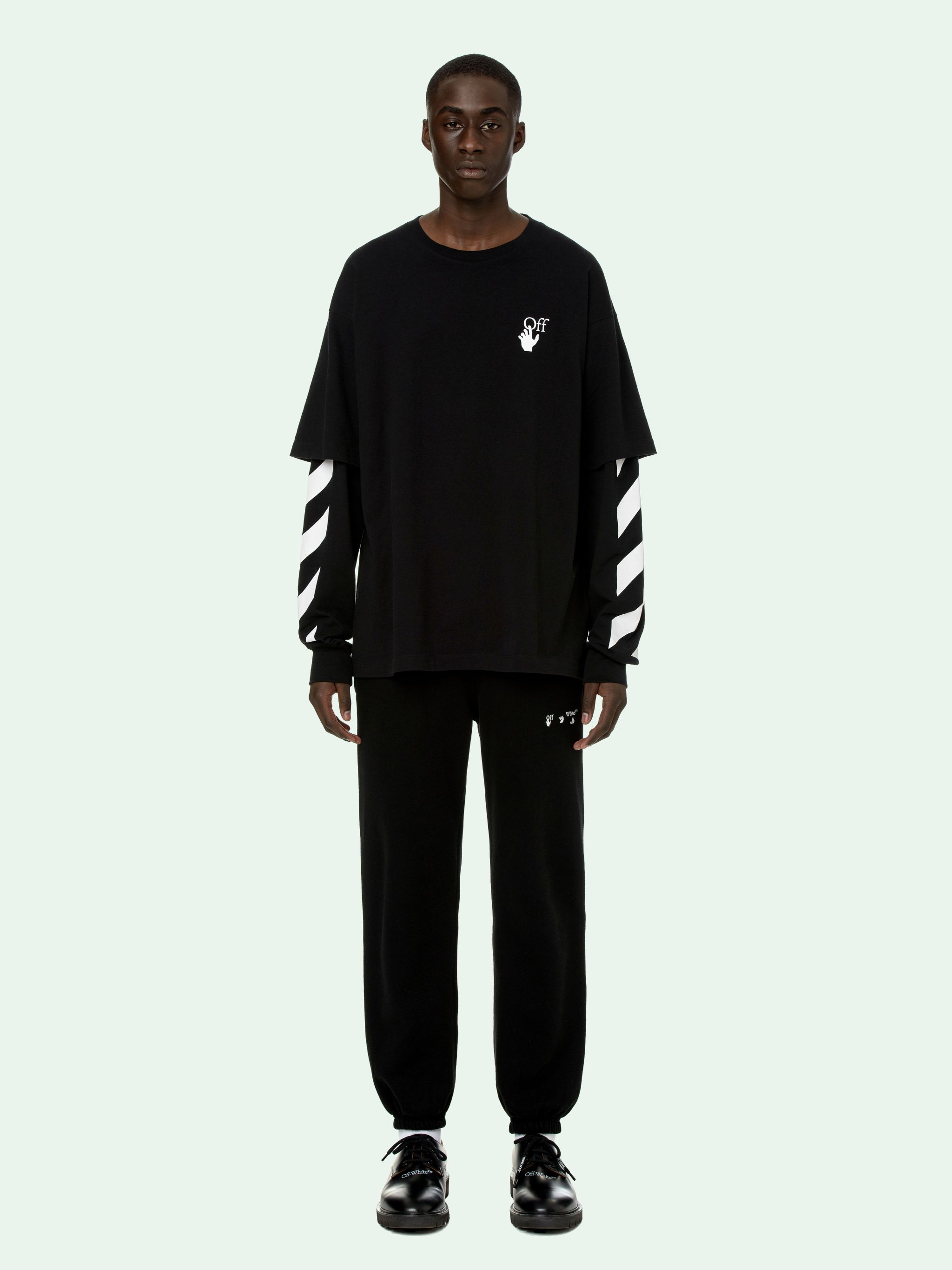 off white double sleeve