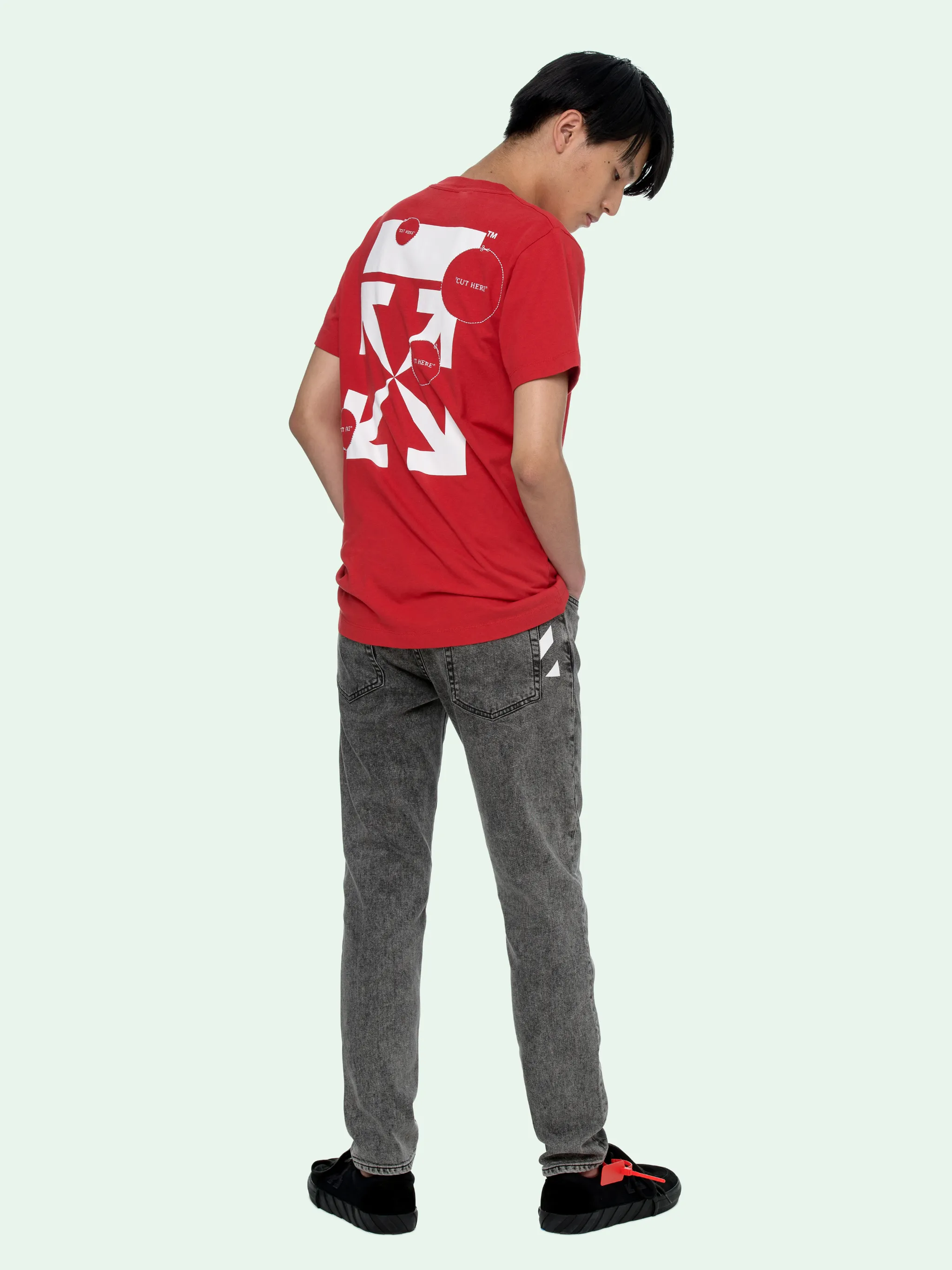off white cut here shirt