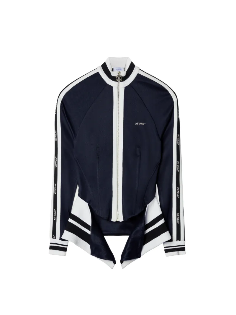 DARK BLUE CORSET TRACK JACKET