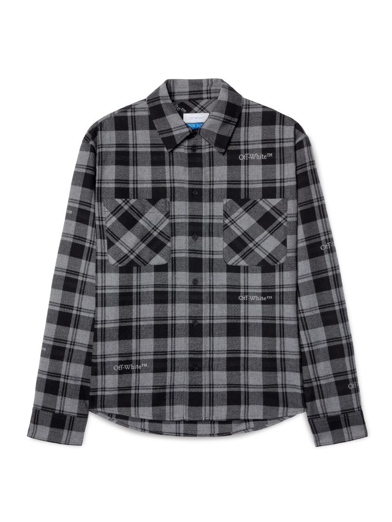 Off white flannel price best sale