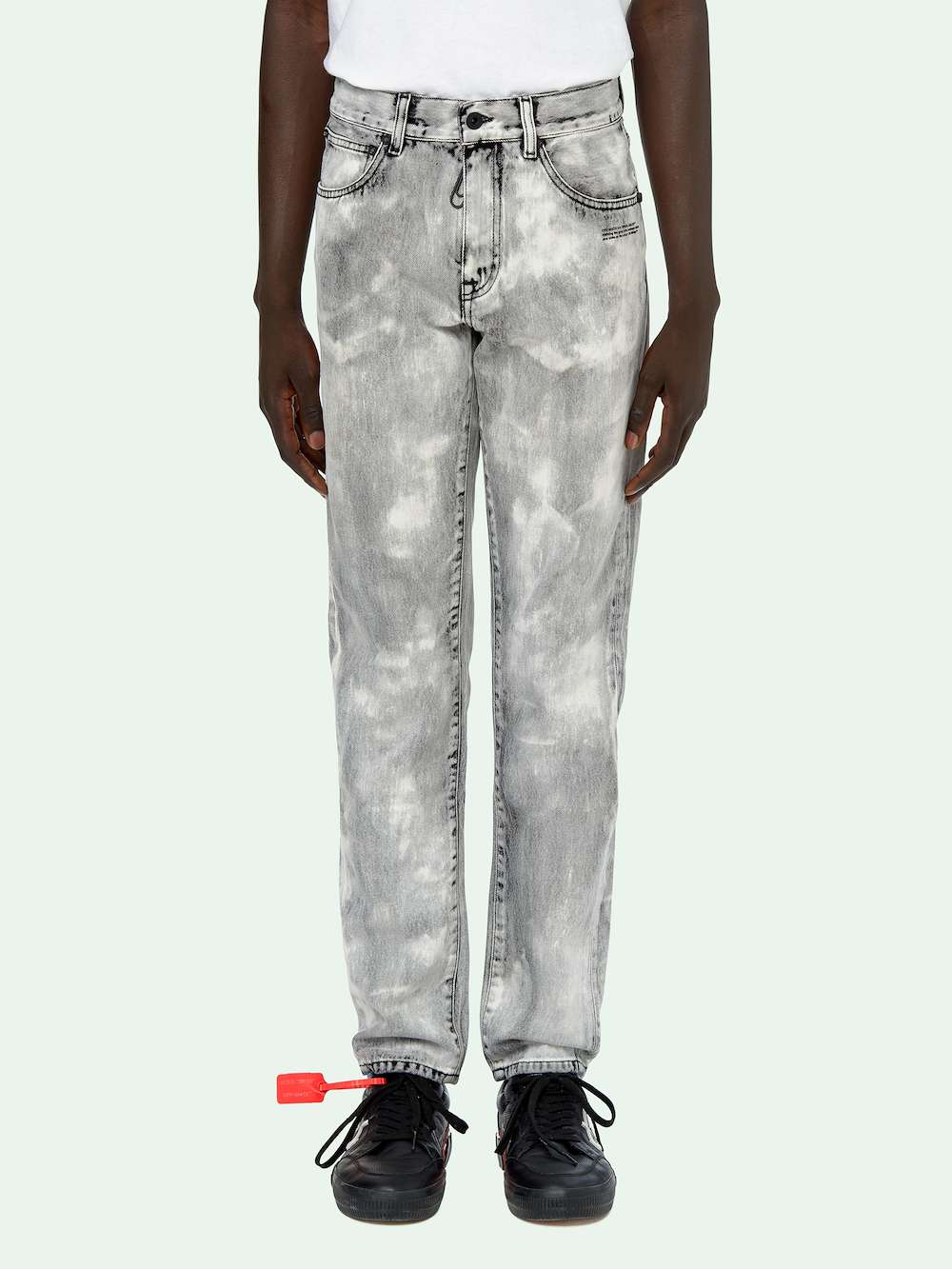 DARK GREY WASH SLIM JEANS secondary image