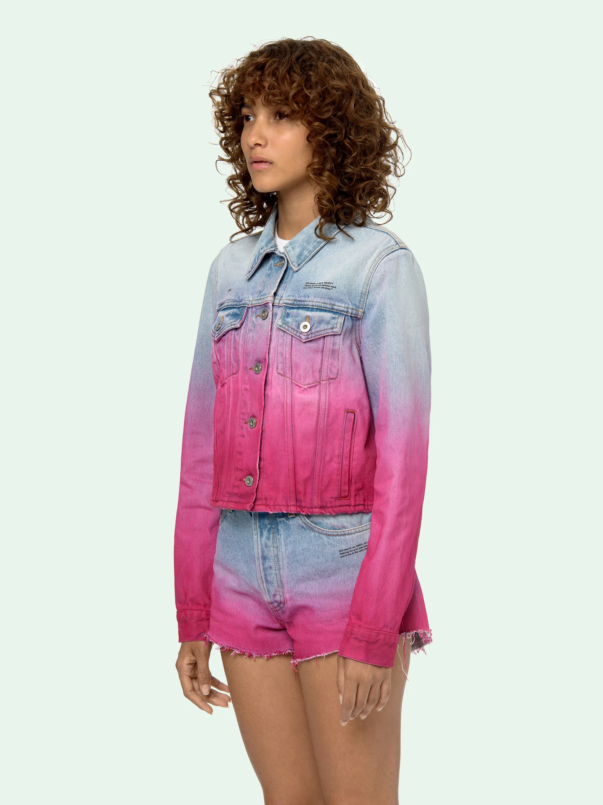 pink off white jacket