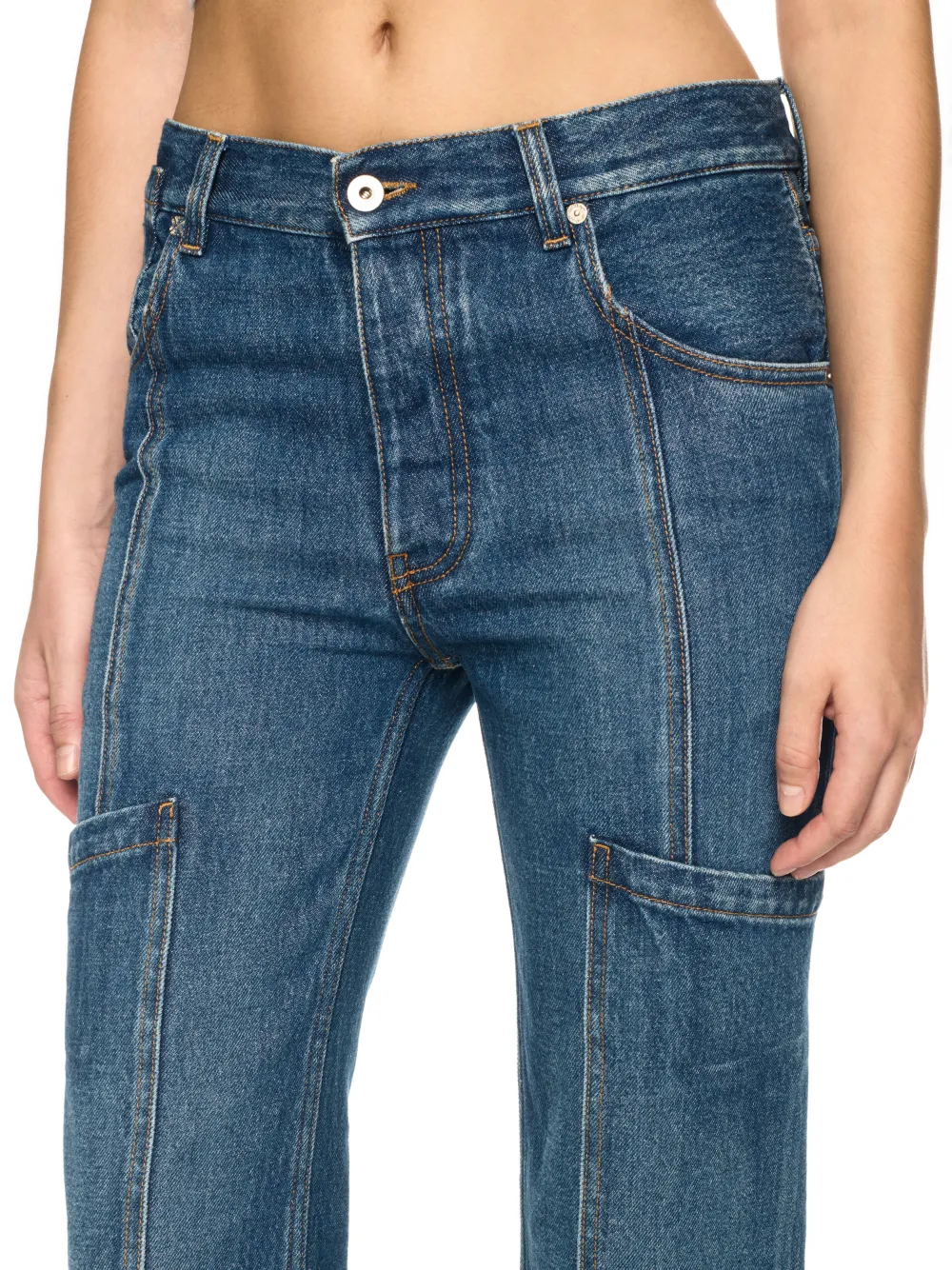 DENIM CARGO PANTS In Blue Off White Official GB denim-cargo-pants-in-blue-off-white-official-gb