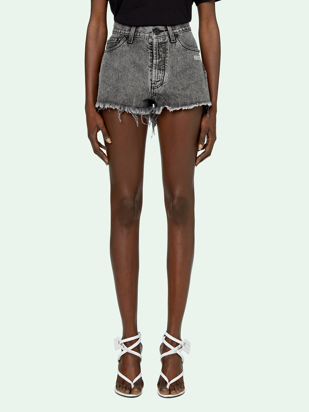 DENIM DARK GREY SHORTS secondary image