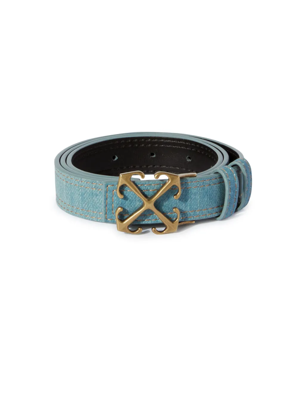 DENIM EFFECT ARROW 25 BUCKLE BELT