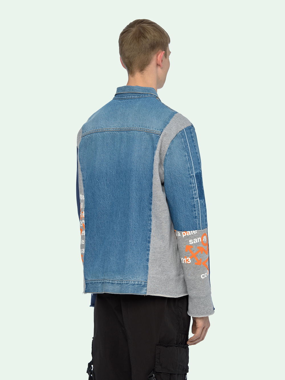 off white mens jean jacket