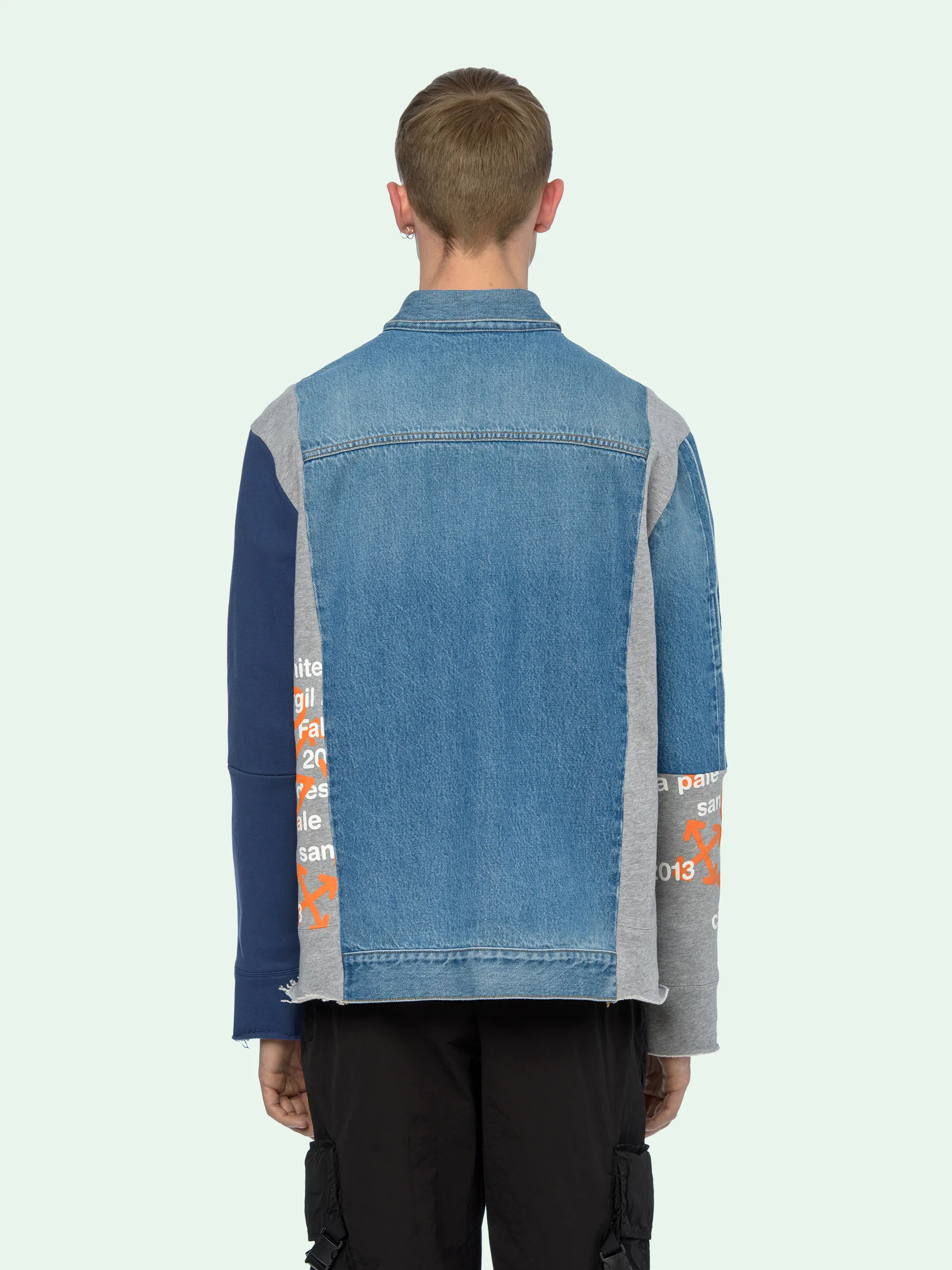 off white white denim jacket