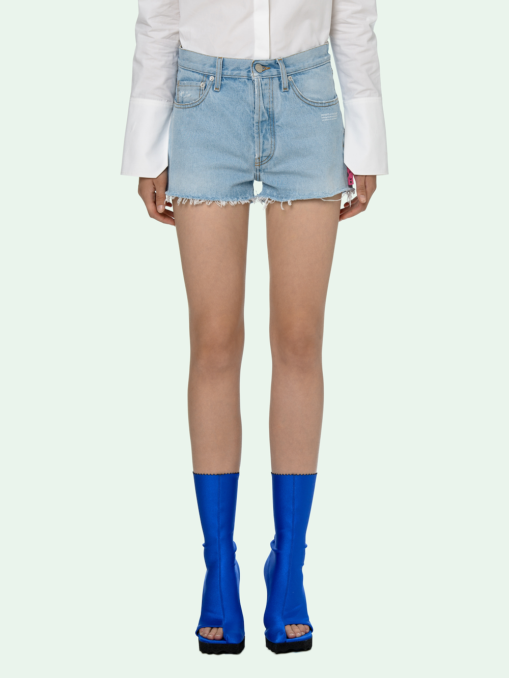 essentials off white shorts