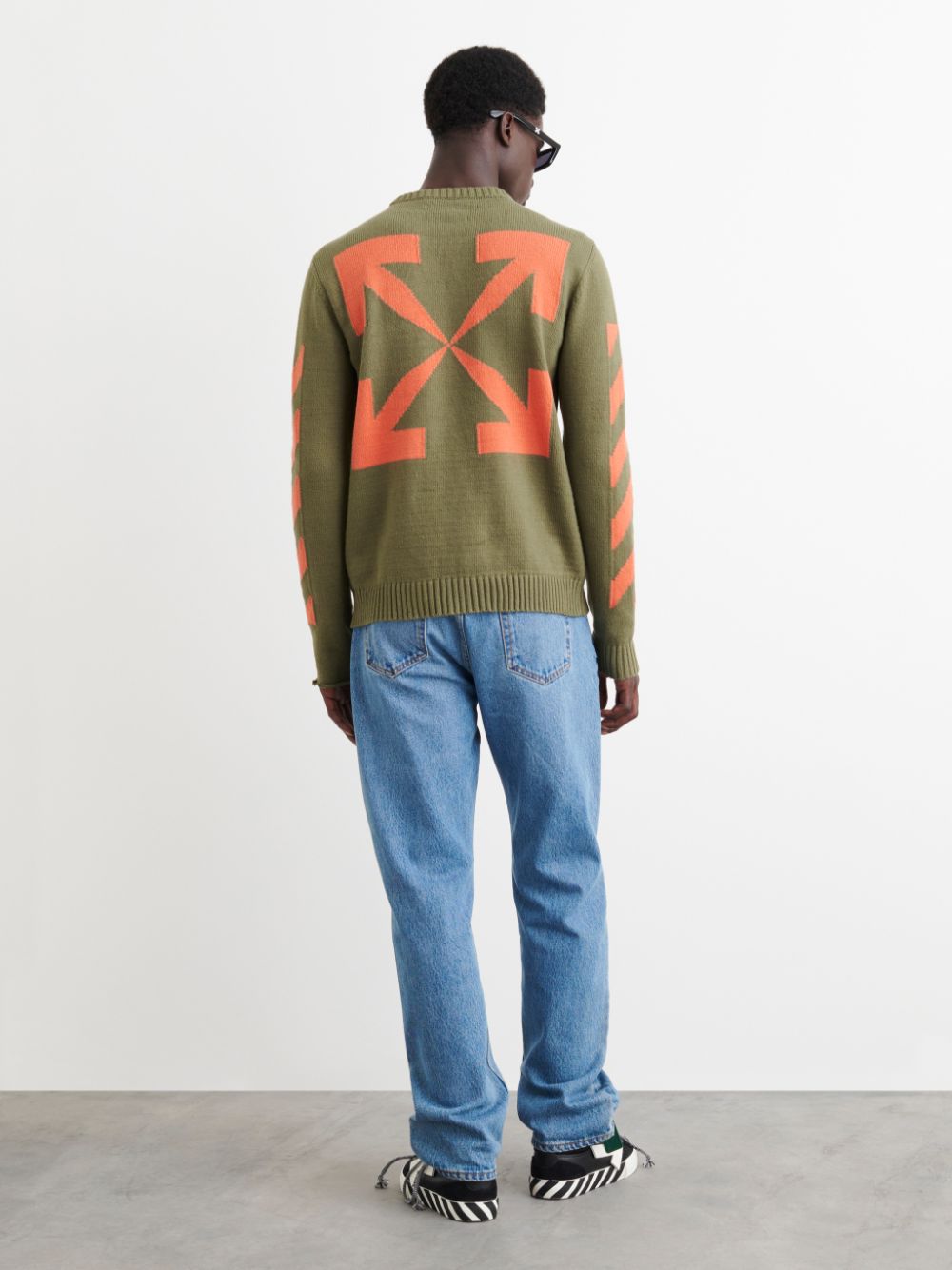 Off white diag arrow sweatshirts crewneck online