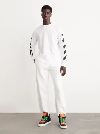 Off-White c/o Virgil Abloh Diag Multicoloured Arrows L/s T-shirt in White  for Men | Lyst