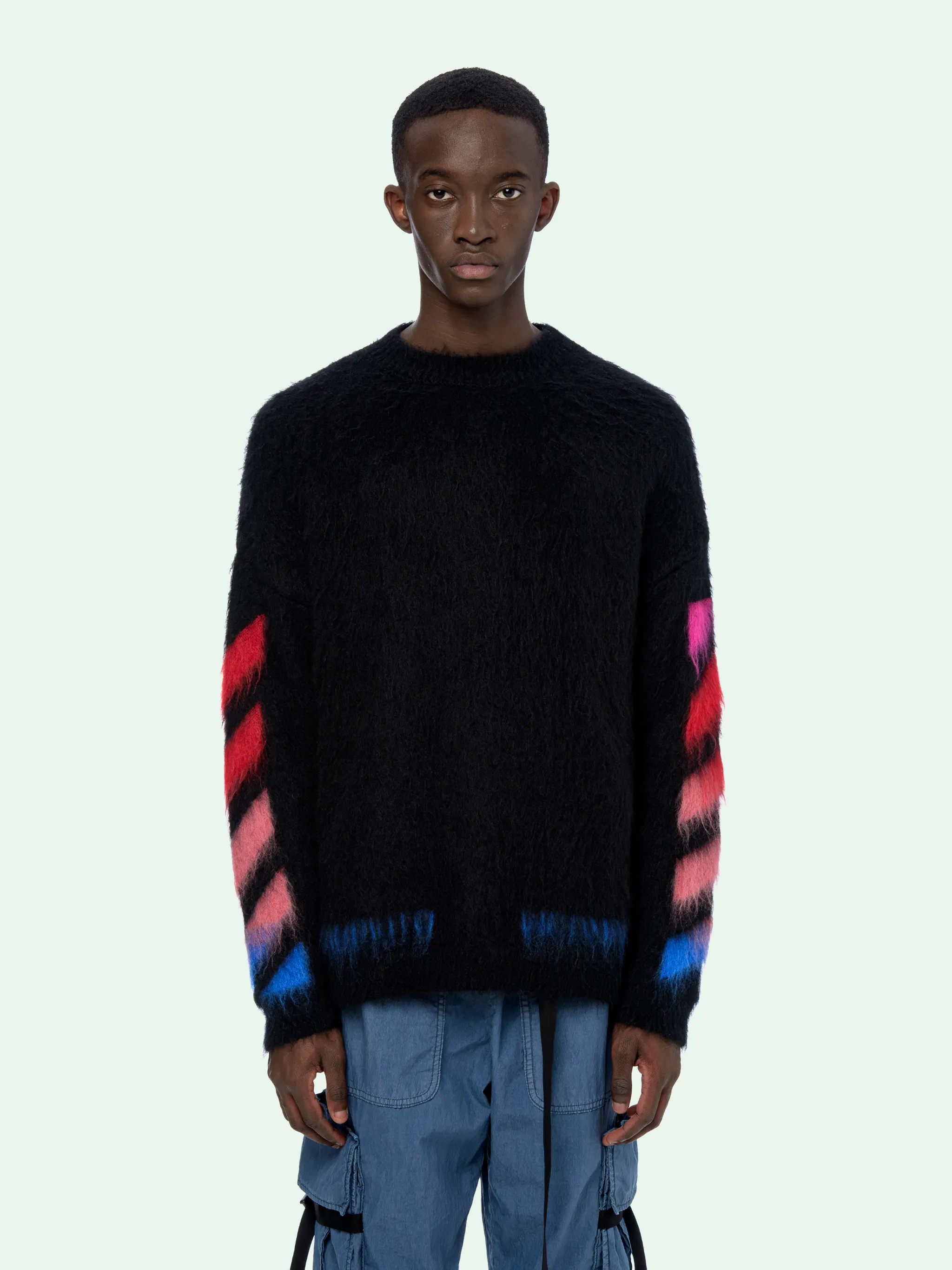 off white diag sweater