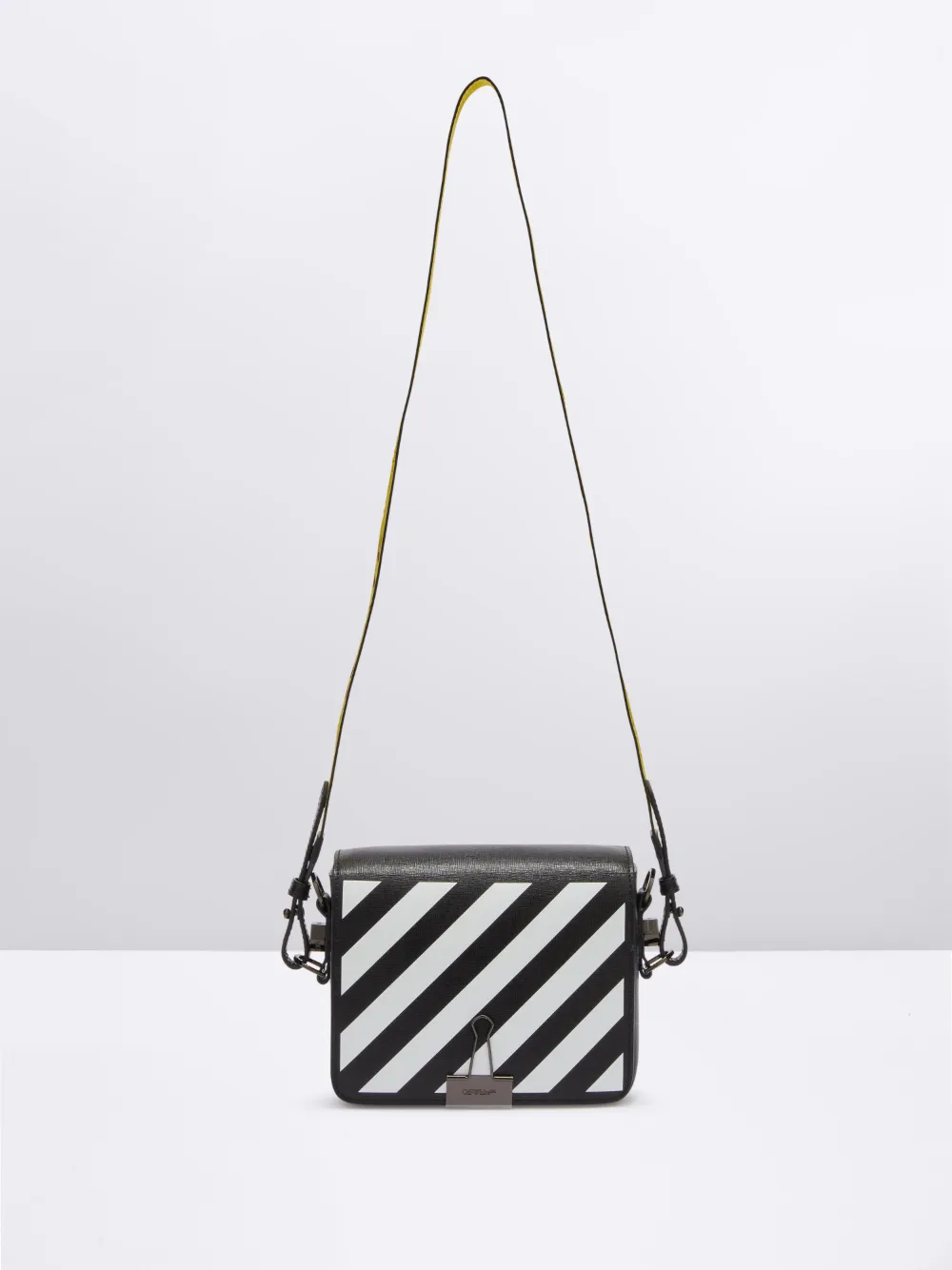 off white diagonal flap bolsa