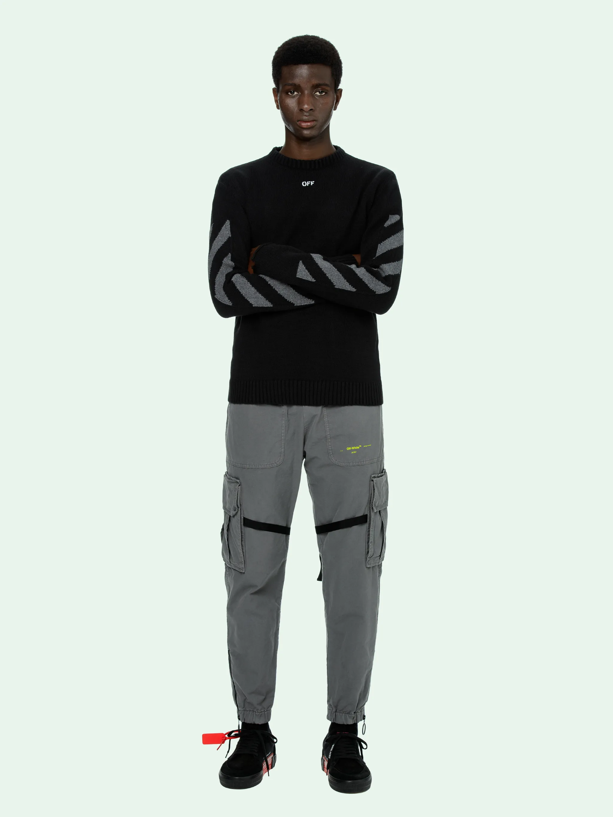 off white black diag arrows sweatshirt