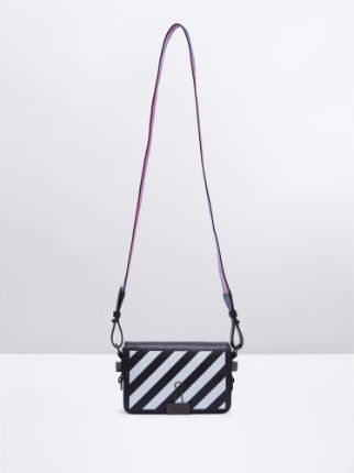 Off white discount diagonal flap bag