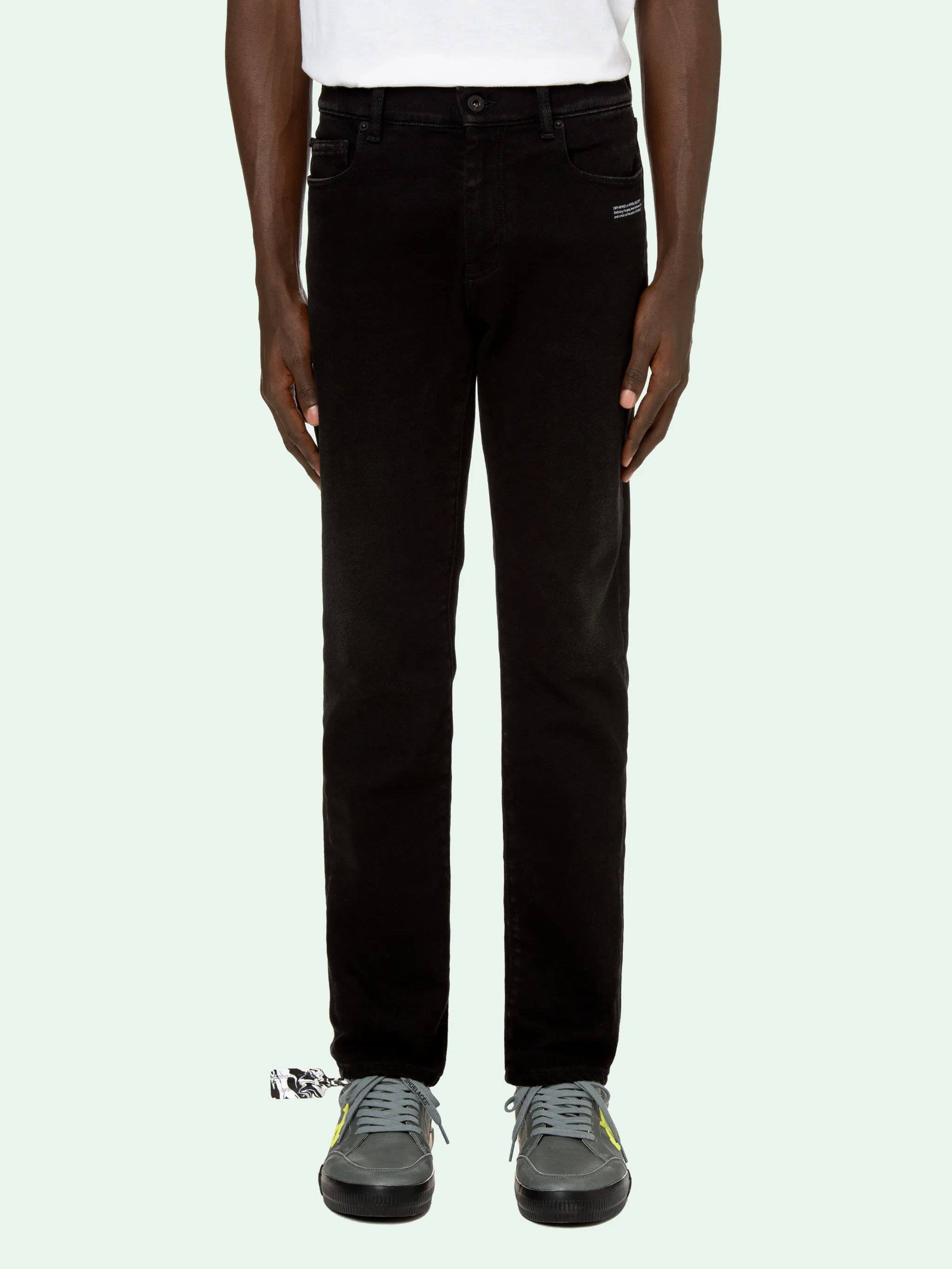 DIAG SKINNY DENIM PANTS - Off-White 