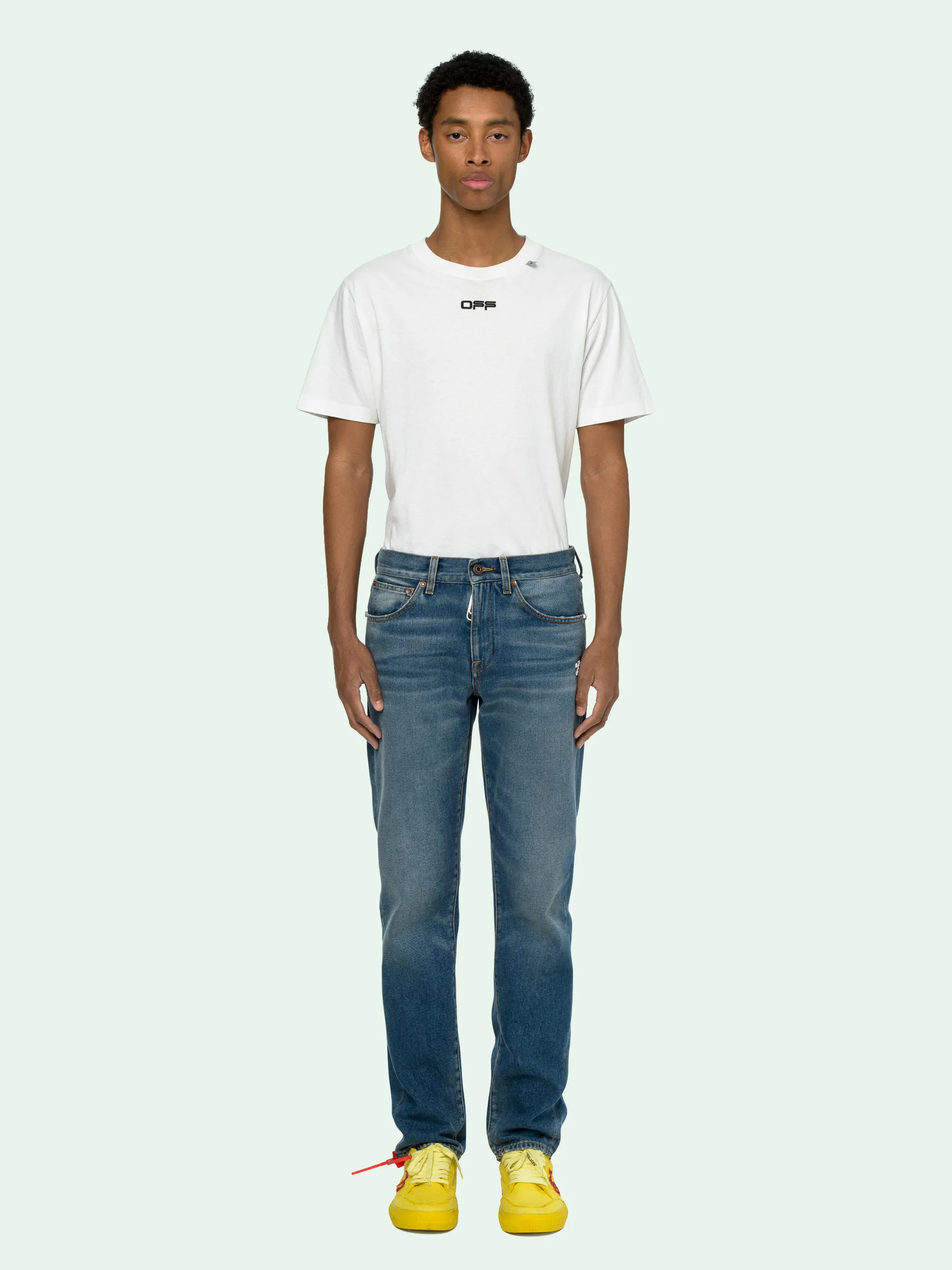 white jeans slim