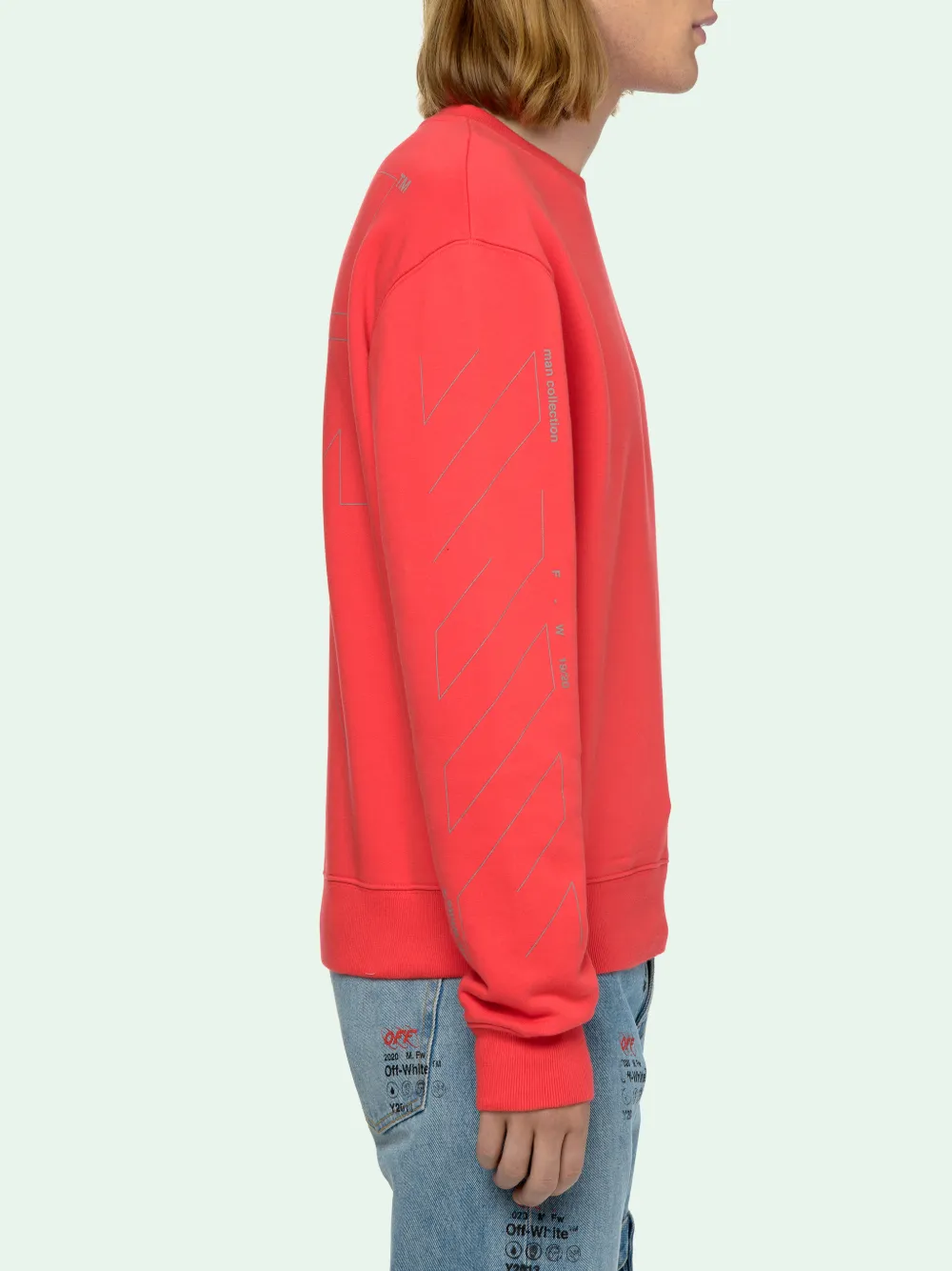 Off white unfinished on sale sweatshirt