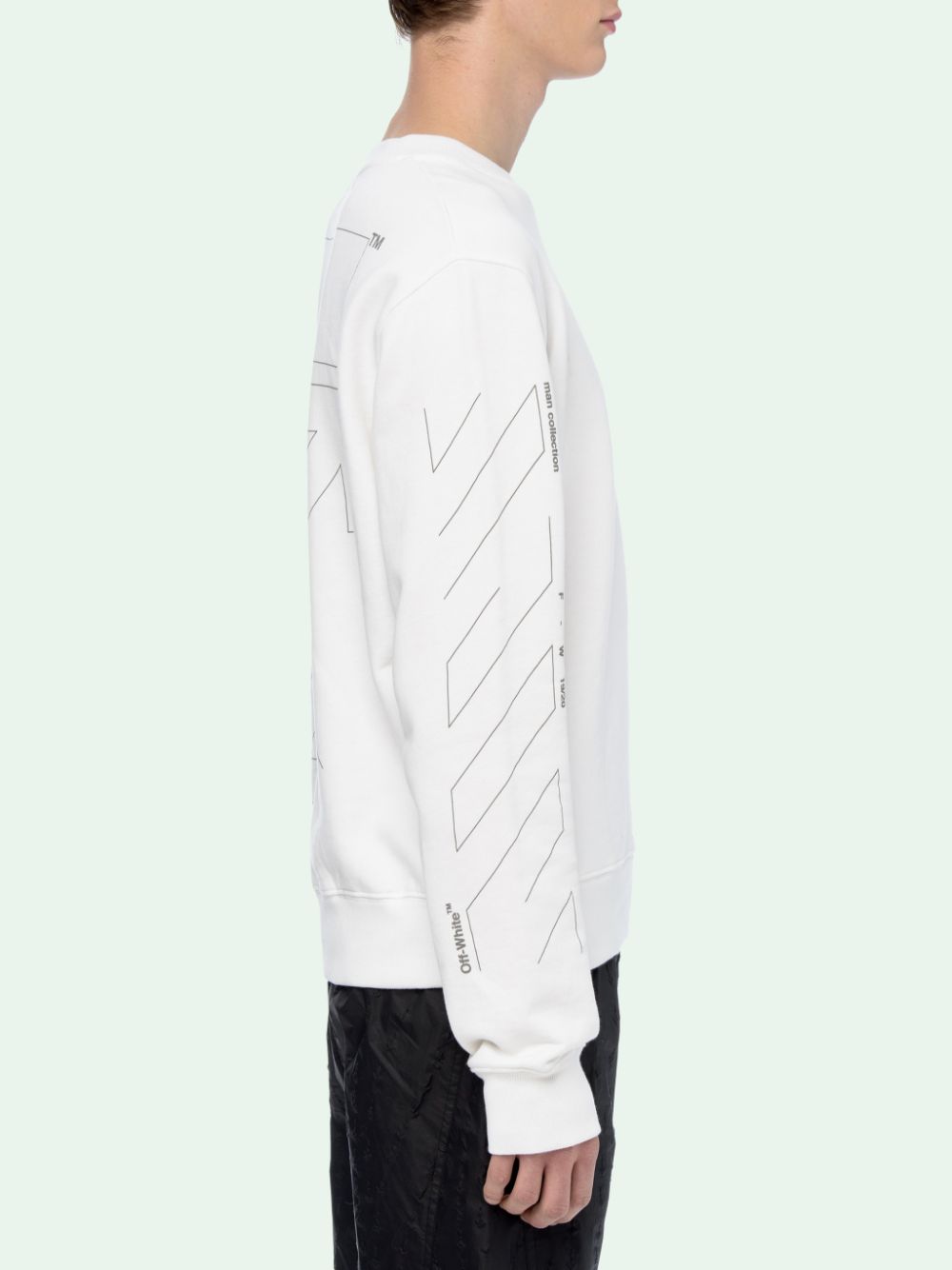 Off white sale unfinished sweatshirt