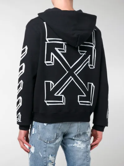 diagonal arrows hoodie